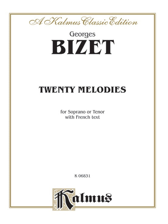ソプラノまたはテノールのための20のメロディー（ヴォーカルスコア）／20 Melodies (Soprano or Tenor)