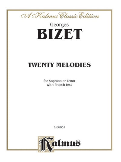 ソプラノまたはテノールのための20のメロディー（ヴォーカルスコア）／20 Melodies (Soprano or Tenor)