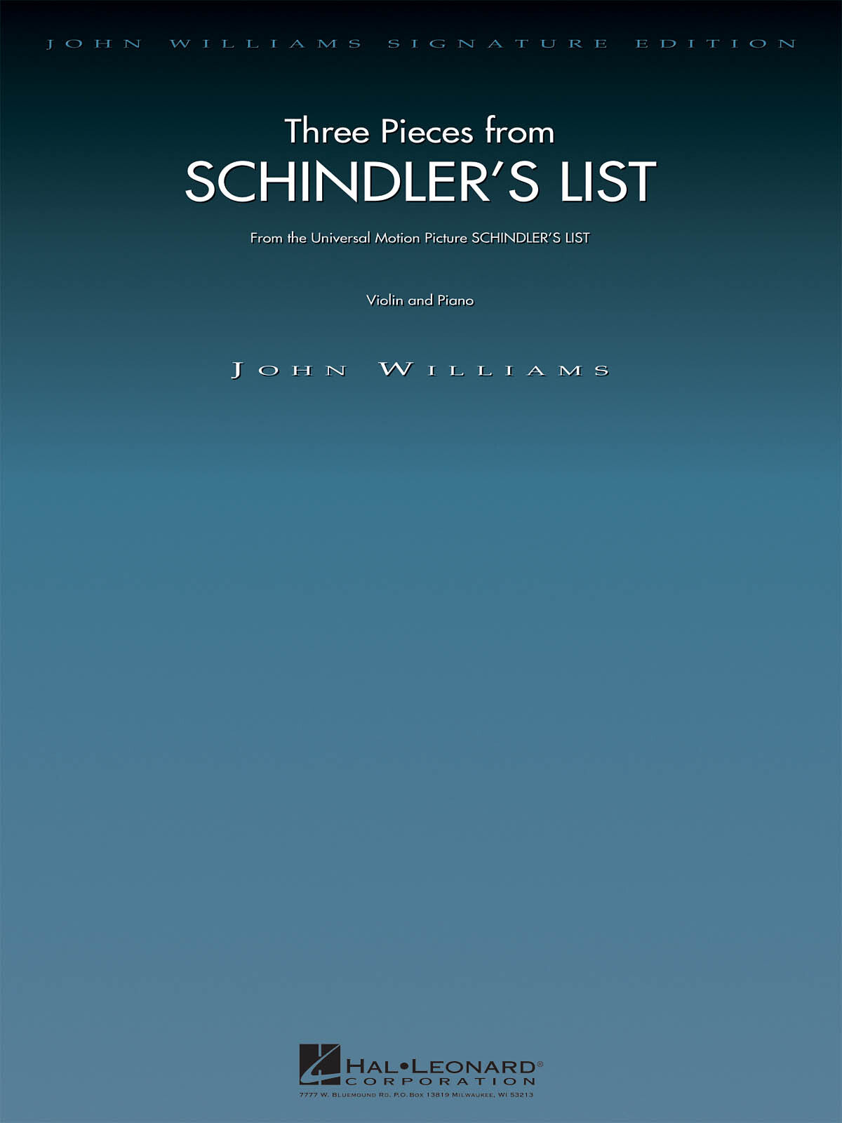 シンドラーのリストより3つの小品（ヴァイオリンソロ）／Three Pieces from Schindler's List