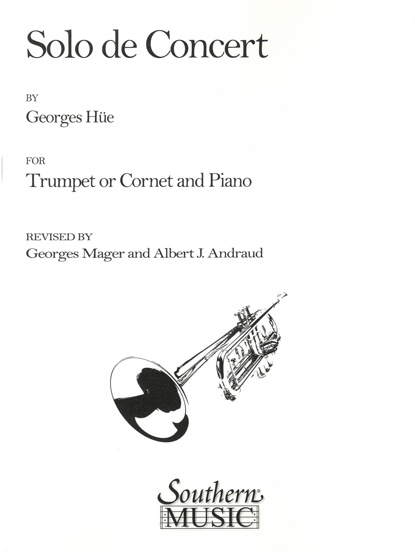 演奏会用ソロ(トランペット&ピアノ)／Solo de Concert (Archive) (Trumpet & Piano)