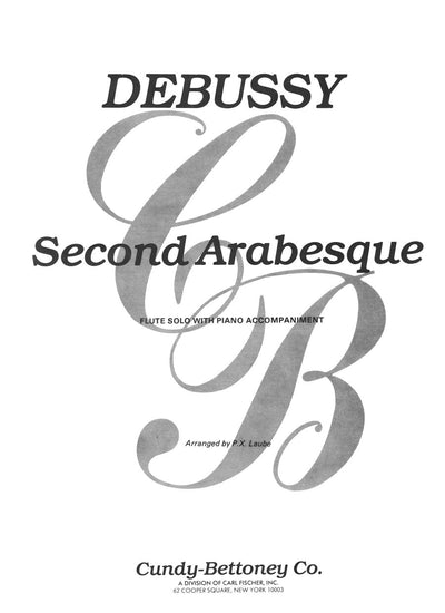 アラベスク 第2番（Fl.ソロ）／Second Arabesque