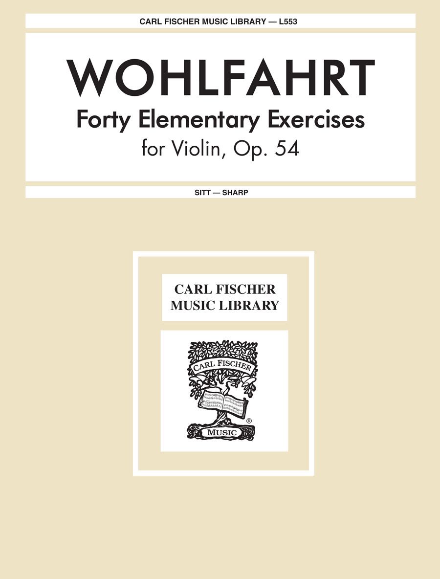 40の初級エクササイズ（Violin.ソロ）／40 Elementary Exercises Op. 54 (Violin)