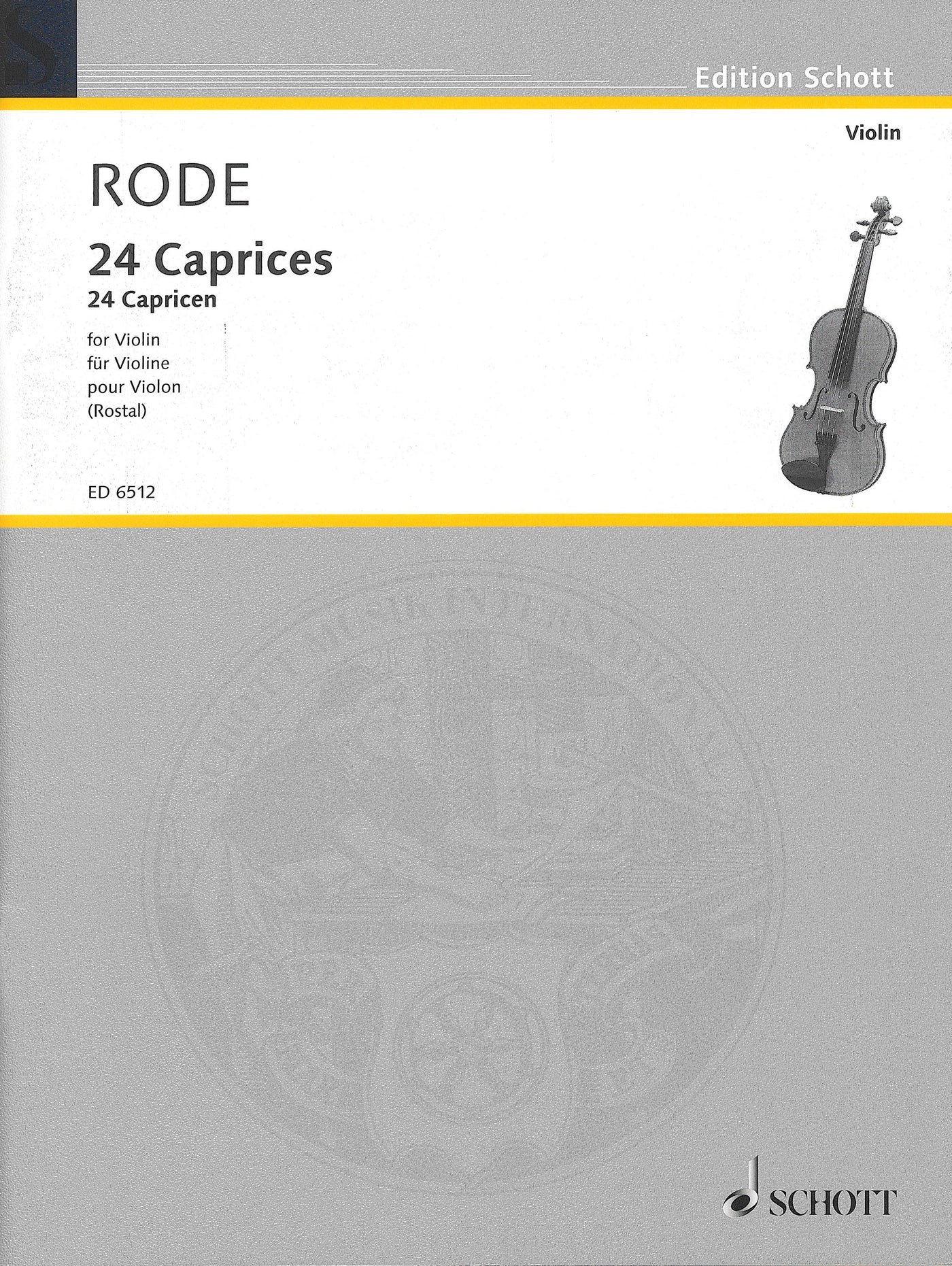 ローデ：24のカプリス（Violin.ソロ）／24 Caprices