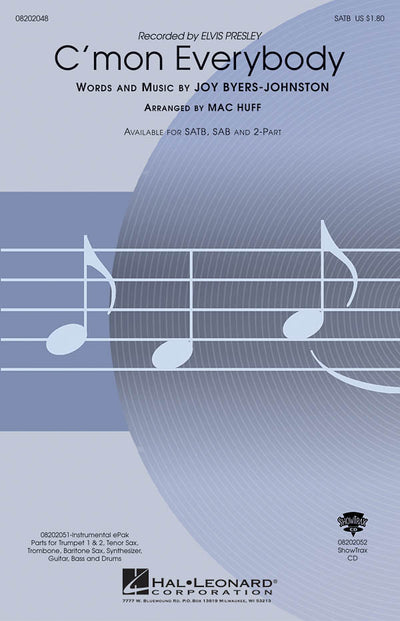 好きだよ、ベイビー 〔混声4部合唱〕／C'mon Everybody (SATB)