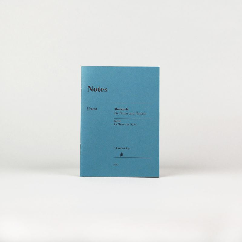 ヘンレブルー ミニ五線ノート／Jotter for music and notes