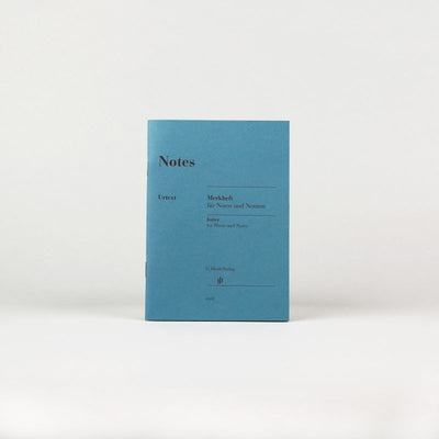 ヘンレブルー ミニ五線ノート／Jotter for music and notes
