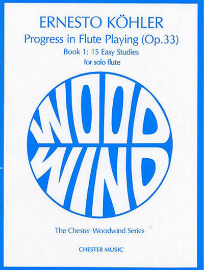 35の練習曲 Op.33 第1巻 (15の初級練習曲)／Progress in Flute Playing Op. 33 Book 1 (15 Easy Studies)（Fl.）