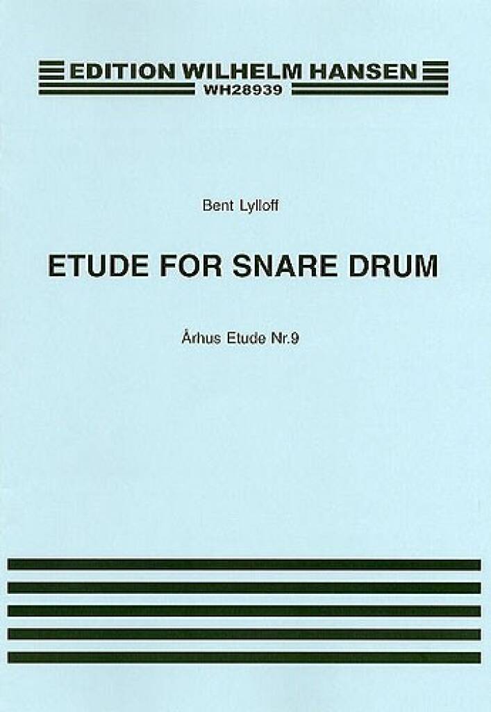 スネアドラムの為の練習曲―オルフス練習曲第9番（Perc.ソロ）／Etude for Snare Drum Arhus Etude No. 9