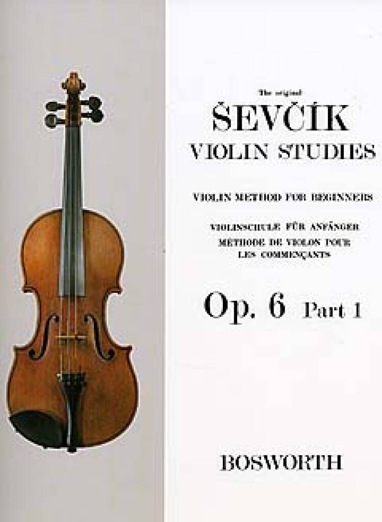 初心者のためのヴァイオリン教本 Op.6 パート1（ヴァイオリン）／Sevcik Violin Studies - Opus 6 Part 1