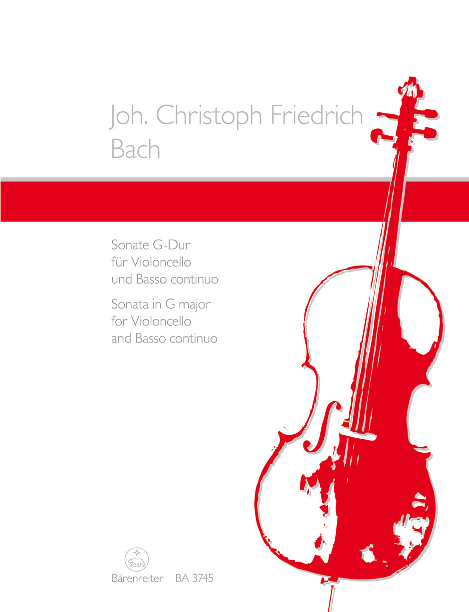 ソナタ ト長調（Cello.ソロ）／Sonata in G Major (Cello & Basso(Piano))