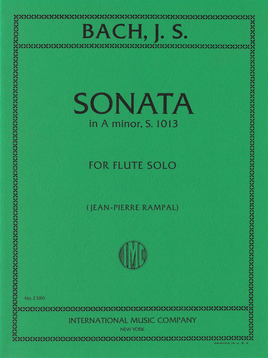 無伴奏フルートのためのソナタ（パルティータ）（Fl.ソロ）／Sonata in