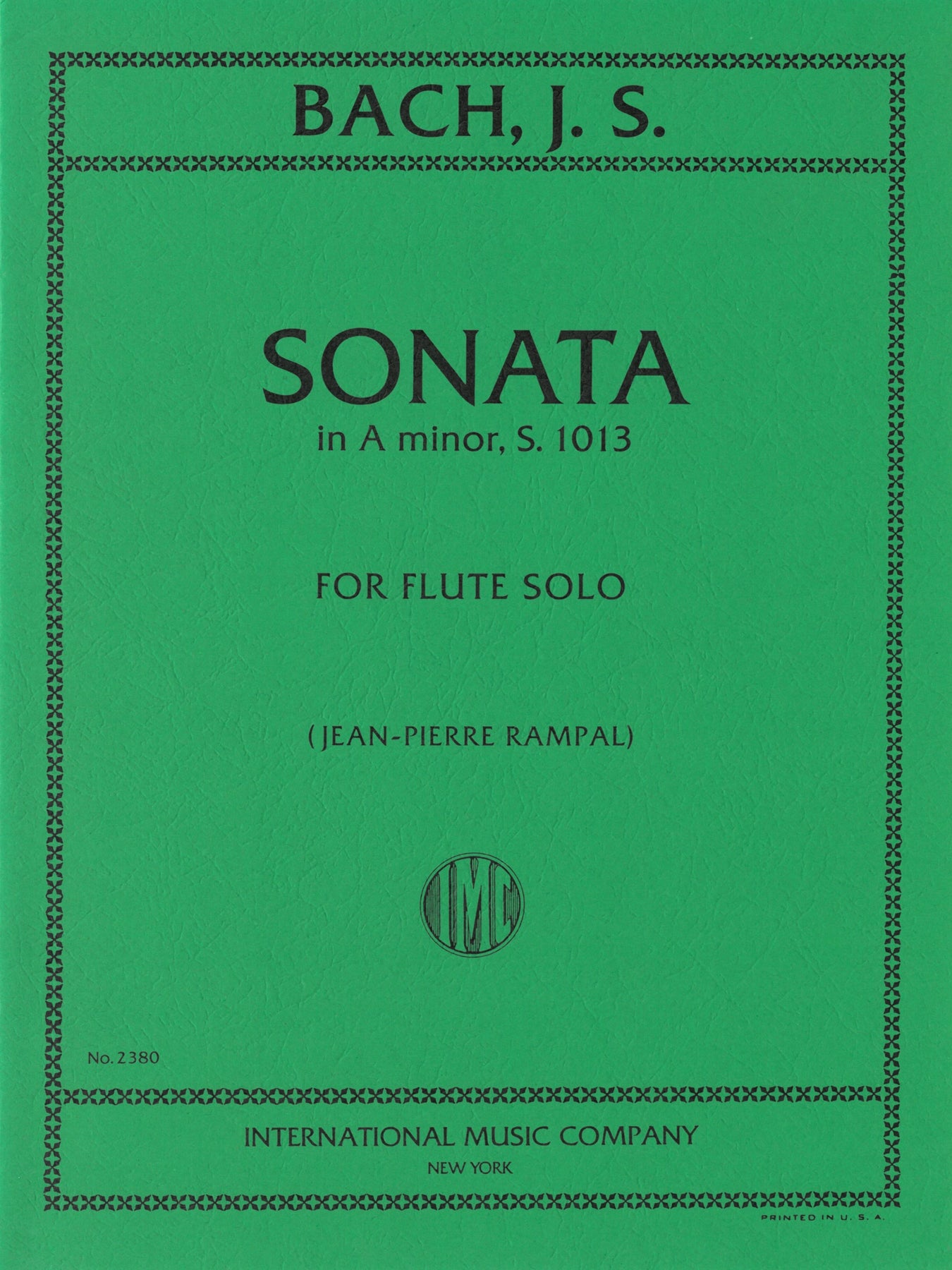 無伴奏フルートのためのソナタ（パルティータ）（Fl.ソロ）／Sonata in