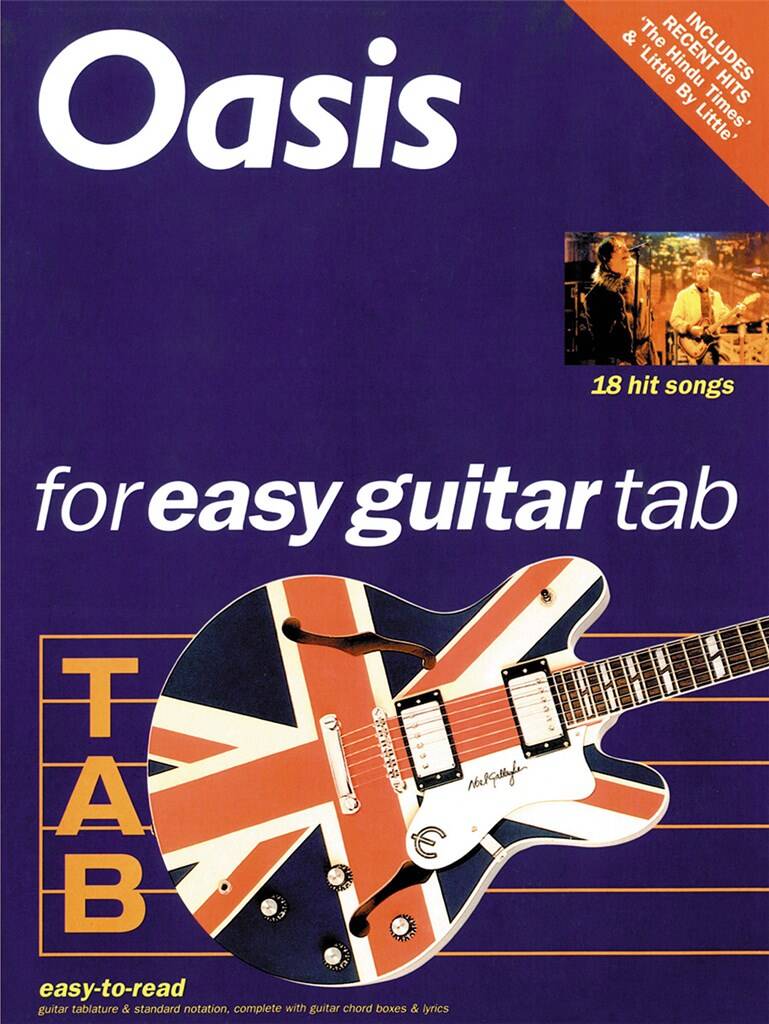やさしく弾ける オアシス ギター・タブ譜（ギターソロ）／Oasis For Easy Guitar Tab