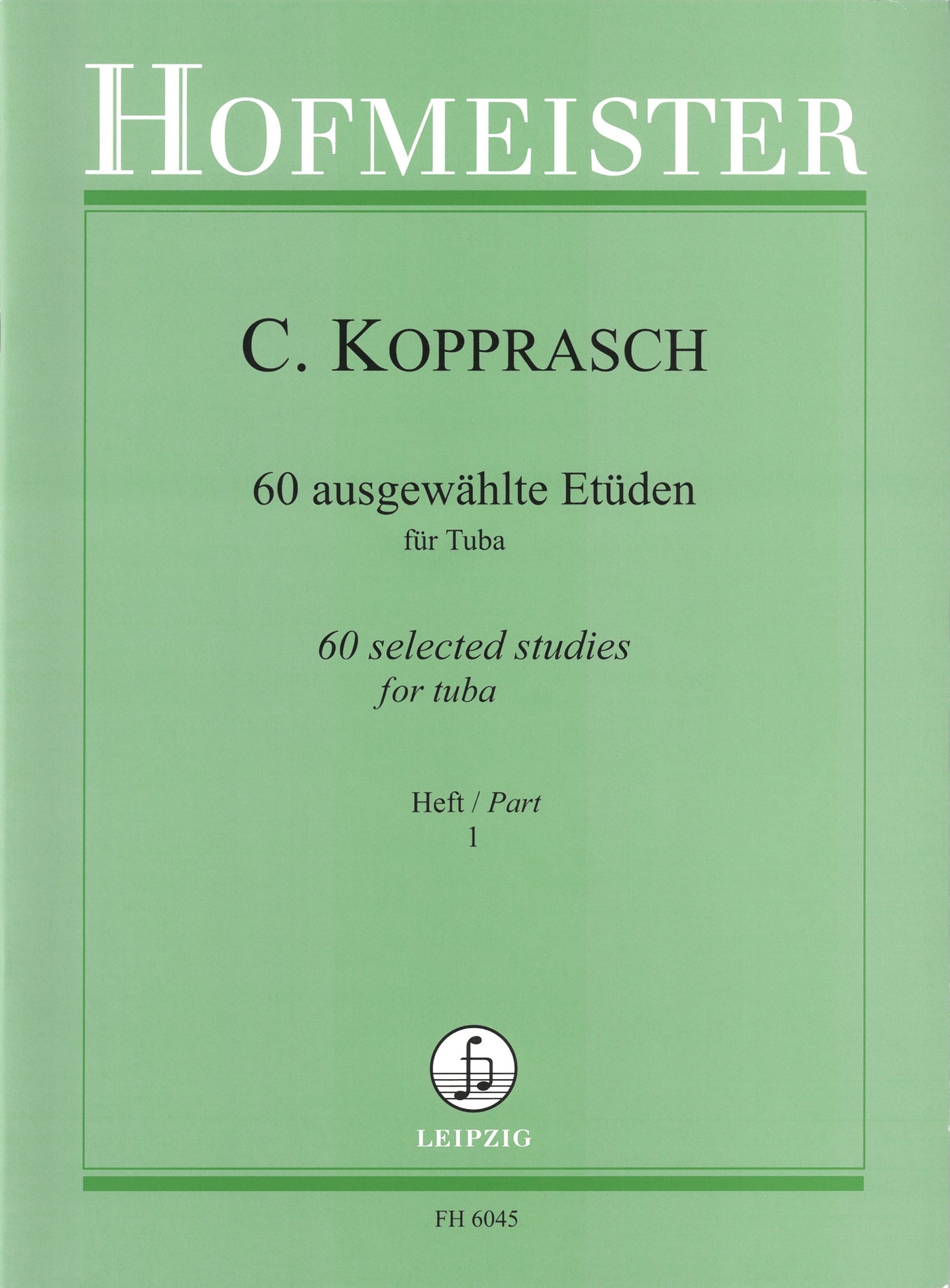 チューバ楽譜、書籍セット 60の練習曲 第1巻（チューバ）／60 Ausgewahlte Etuden fur Tuba Heft