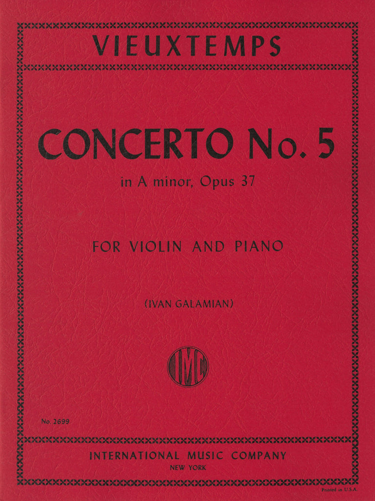 その他 Cto in a Minor for Vln & Orchestra Op 53 ヴュータン：ヴァイオリン協奏曲 第5番 イ短調 Op.37（Violin