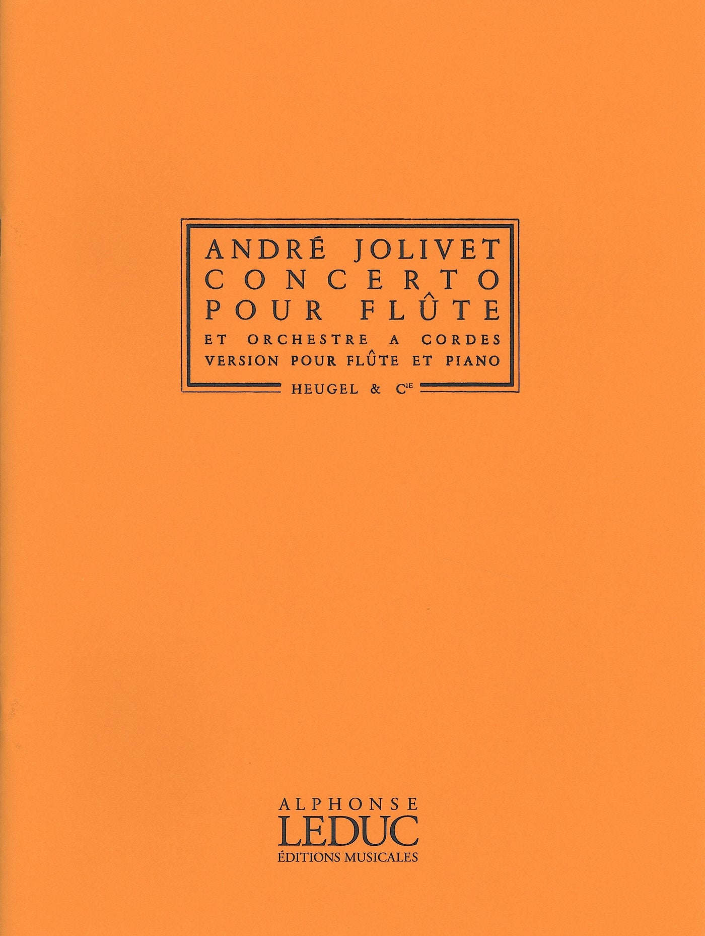 アンドレ・ジョリヴェ フルート協奏曲　楽譜 フルート協奏曲（フルートソロ）／Concerto - Andre Jolivet