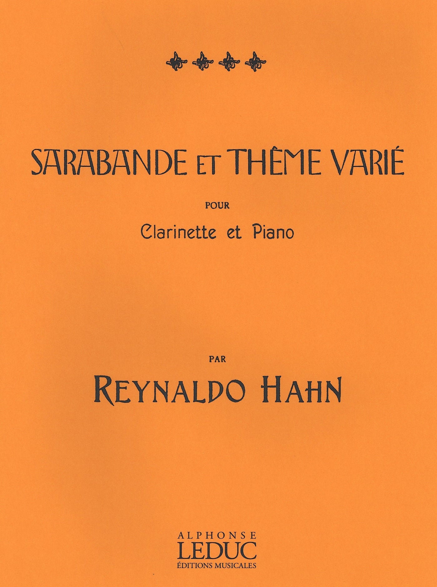 サラバンドと主題、変奏（クラリネットソロ）／Sarabande et Theme Varie