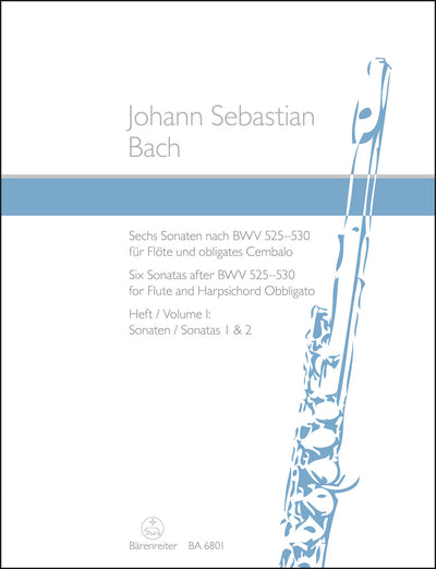 6つのフルート・ソナタ BWV 525–530 第1集（Sonata 1 & 2）（Fl.ソロ）／6 Sonatas after BWV 525-530 Volume I