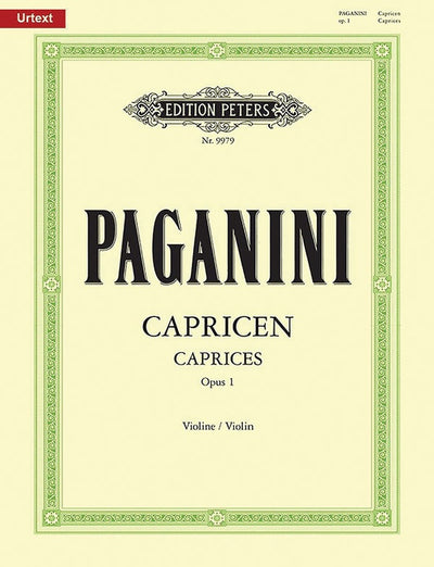 パガニーニ：24の奇想曲 作品1（Violin.ソロ）／24 Capricen Opus 1 for Violin