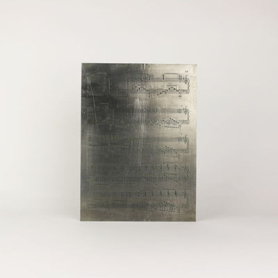 手彫り原典版 金属製楽譜プレート／Music engraving plate