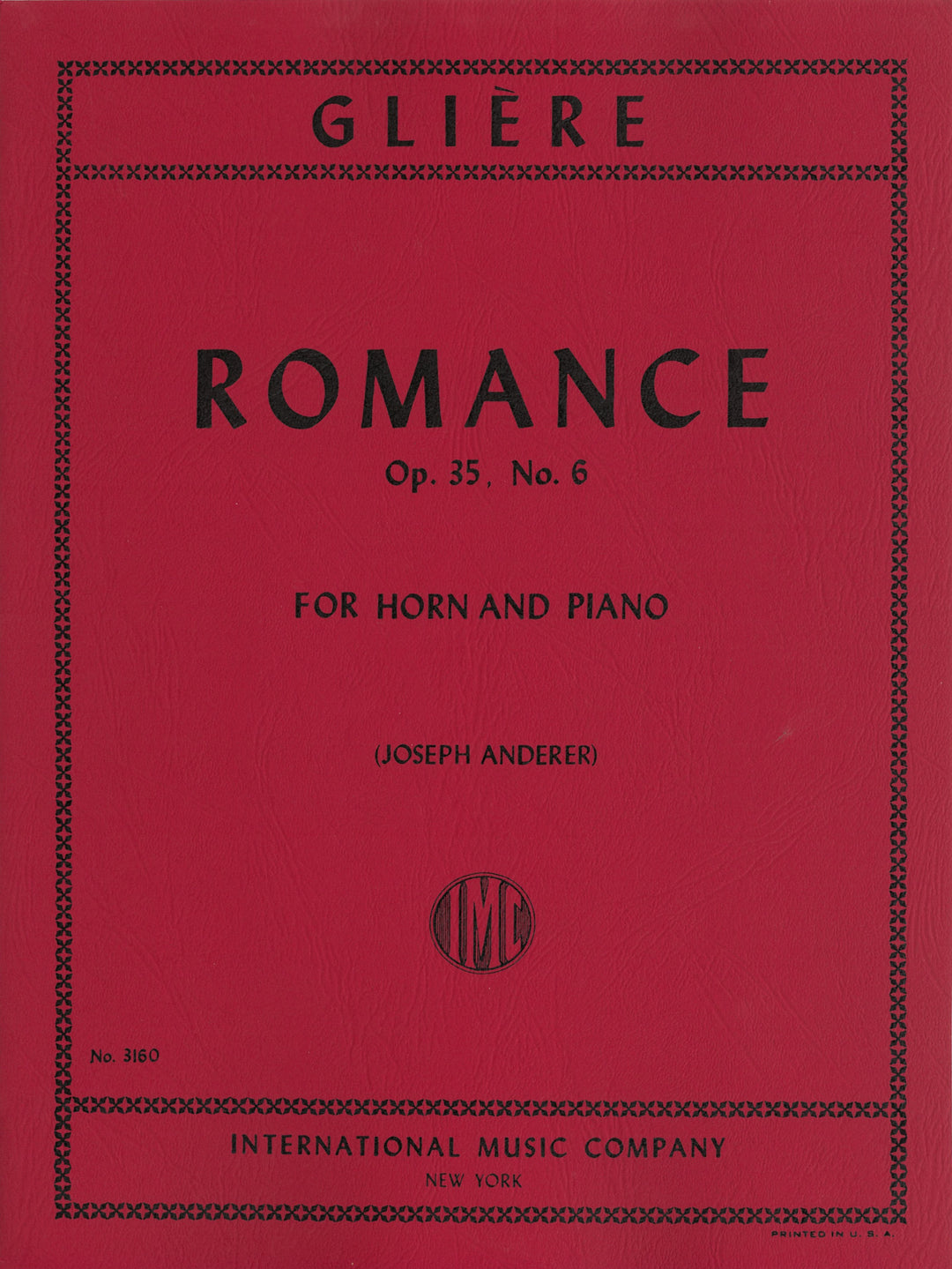 ロマンス 作品35 第6番（ホルンソロ）／Romance Opus 35 No. 6