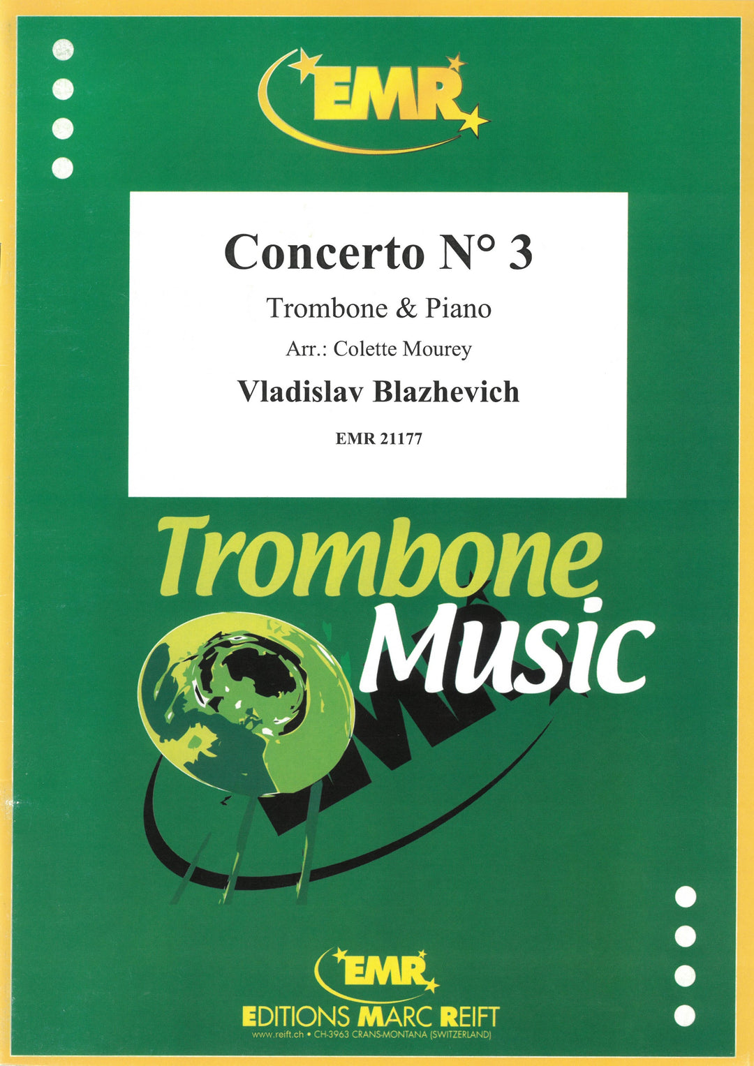 トロンボーン協奏曲第3番／Concerto No. 3 (Trombone & Piano