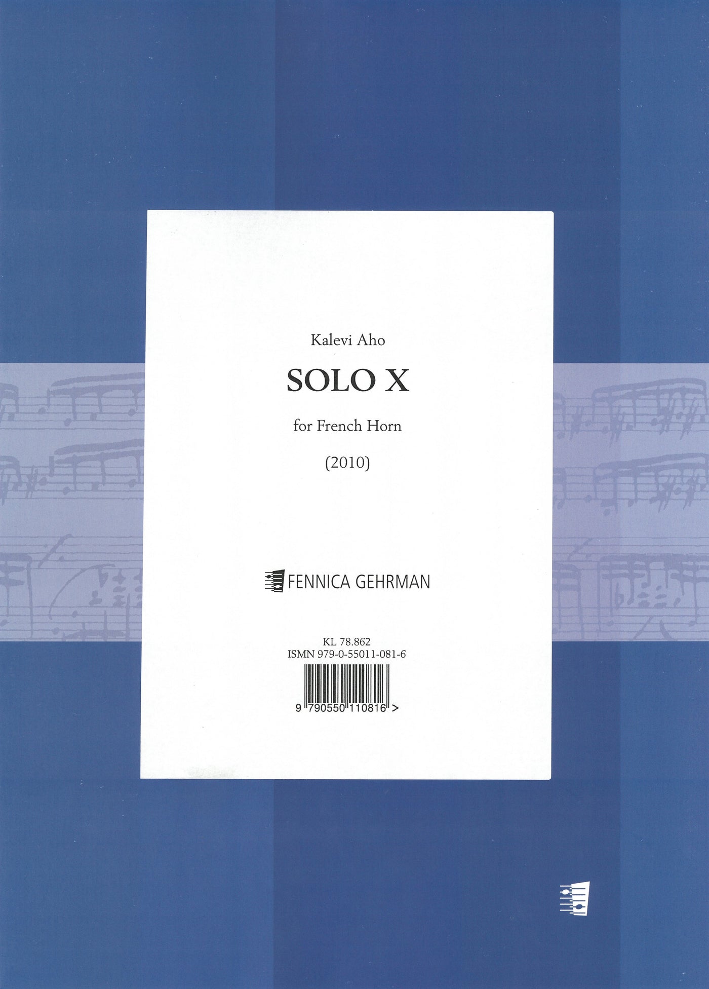 ソロ 第10番 (ソロ X) （ホルンソロ）／Solo X (Horn Solo) - Kalevi