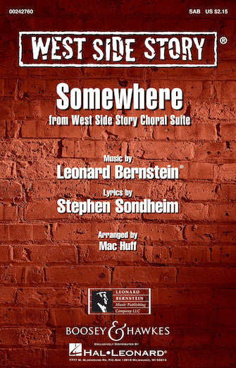 サムホエア (「ウエスト・サイド・ストーリー」より)〔混声3部合唱〕／Somewhere (from West Side Story)