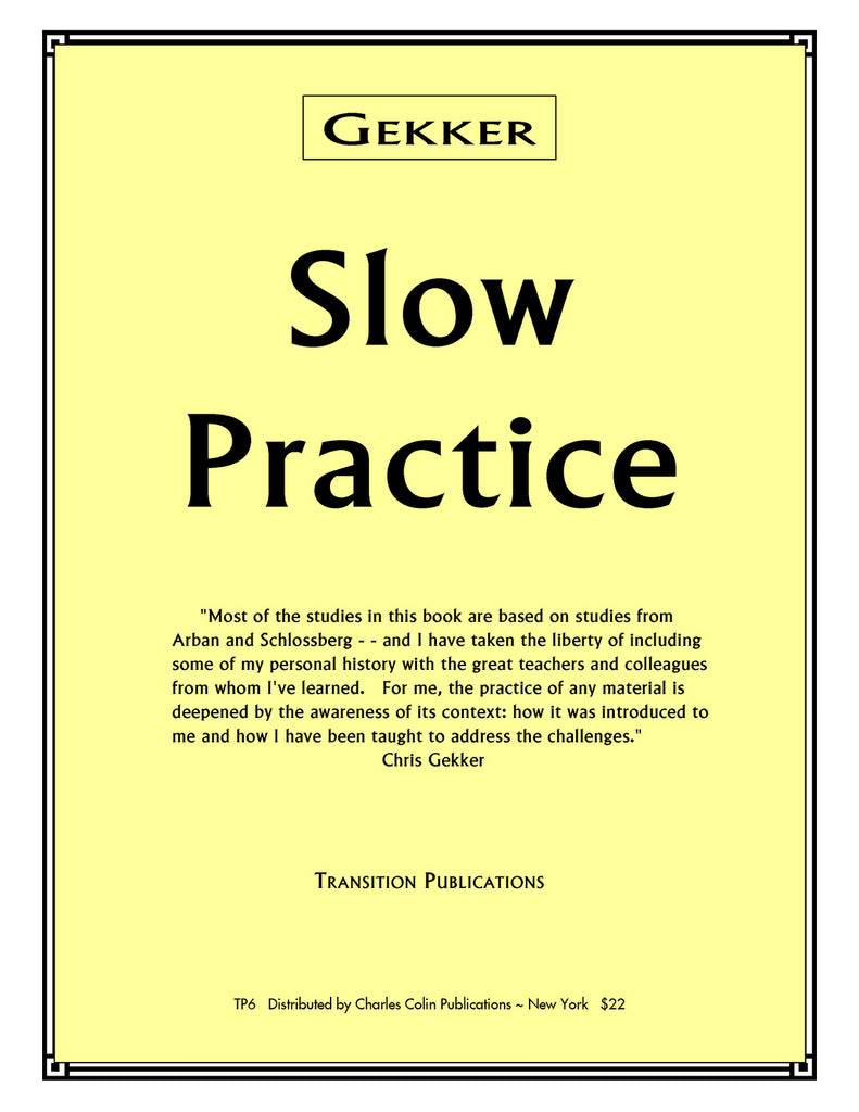 スロー・プラクティス（トランペット）／Slow Practice (Trumpet