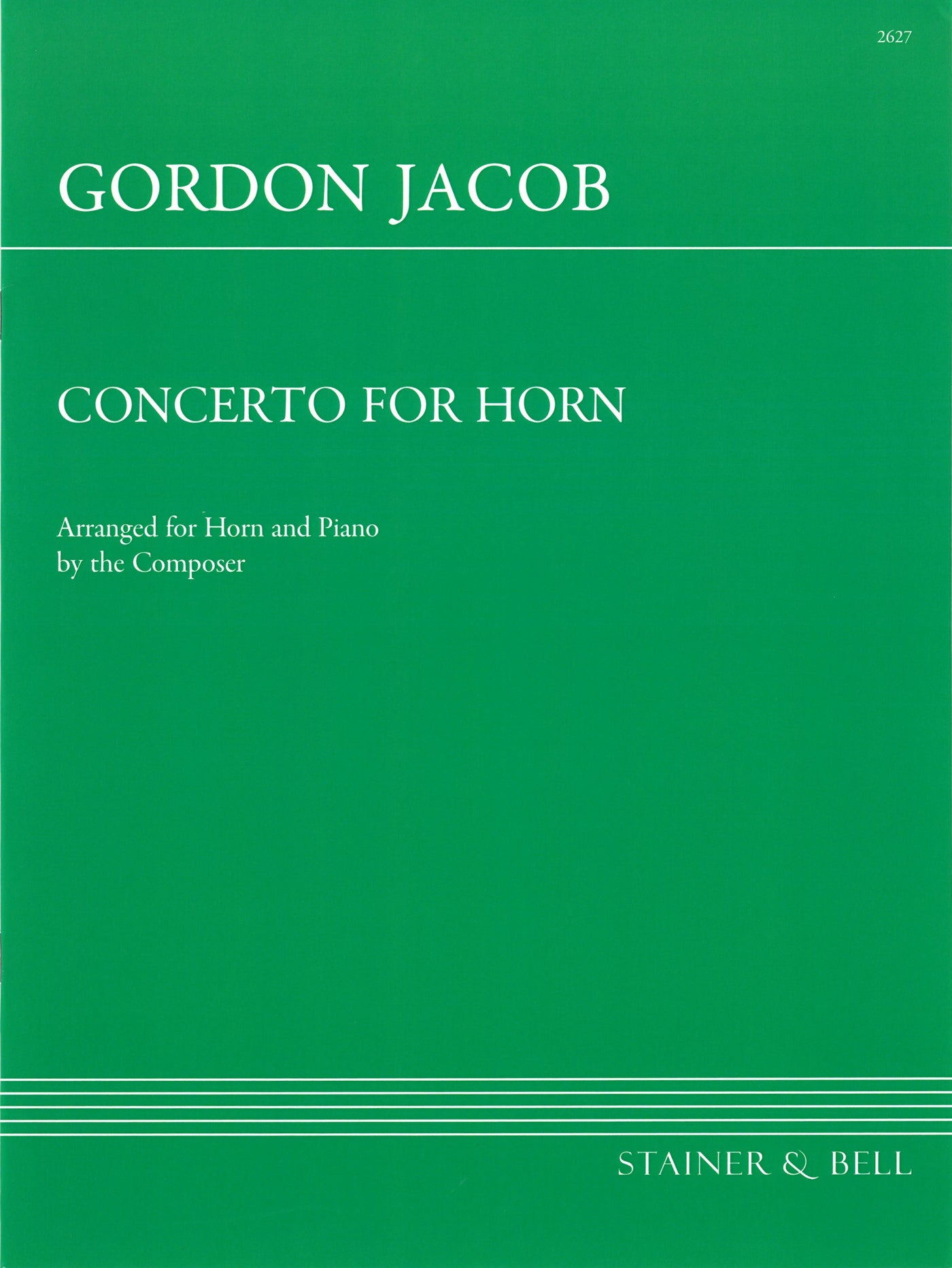 ホルン協奏曲（ホルンソロ）／Horn Concerto (Stainer & Bell
