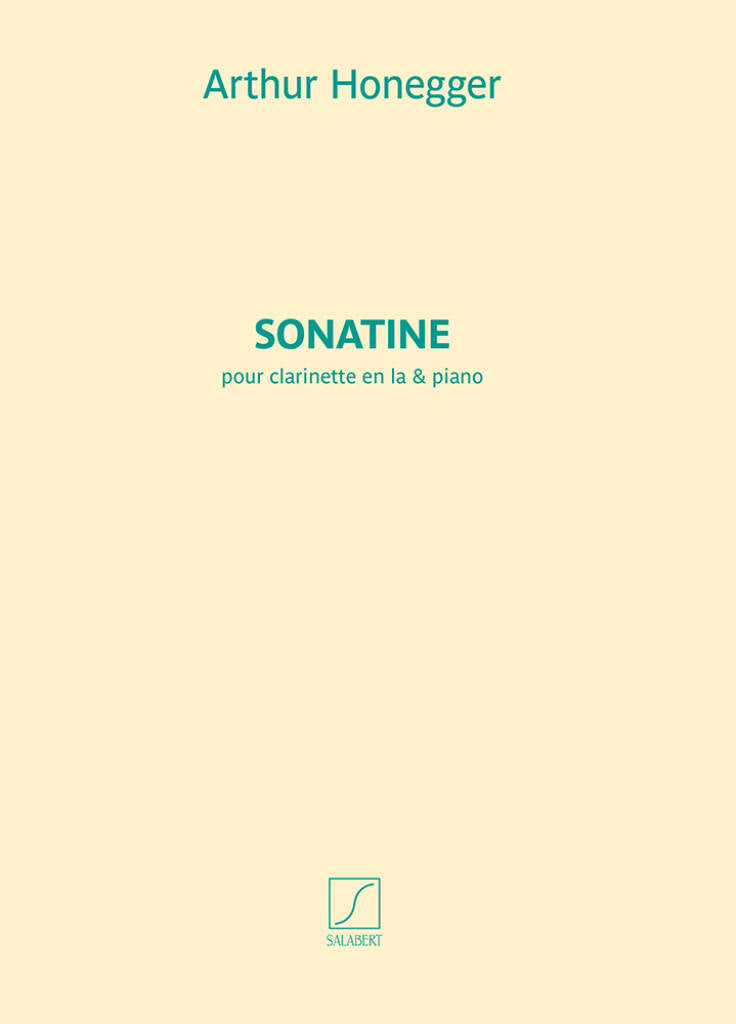 ソナチネ H. 42（クラリネットソロ）／Sonatine H 42 (Clarinet in A & Piano) - Arthur Ho ...