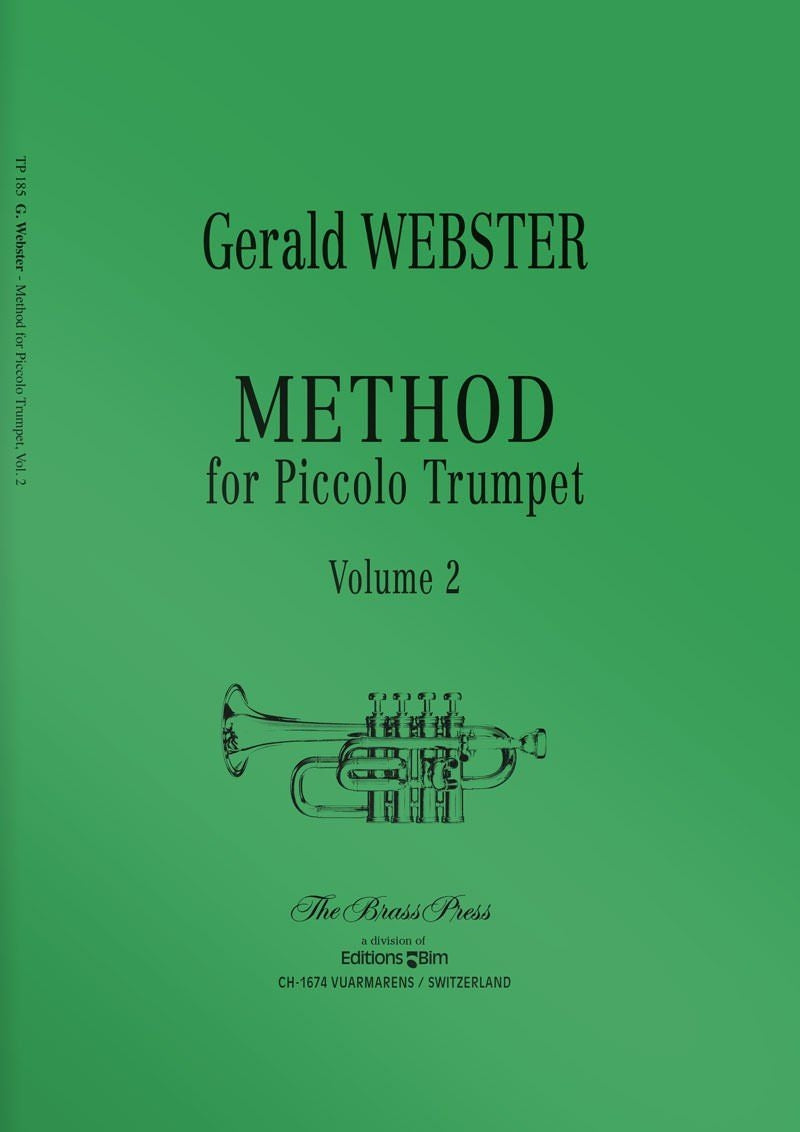 ウェブスター：ピッコロトランペットのためのメソッド Vol. 2／Method for Piccolo Trumpet Volume 2（Pc.Tp.）
