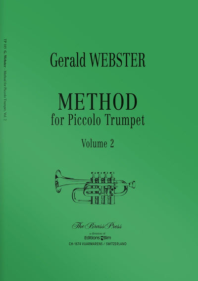 ウェブスター：ピッコロトランペットのためのメソッド Vol. 2／Method for Piccolo Trumpet Volume 2（Pc.Tp.）