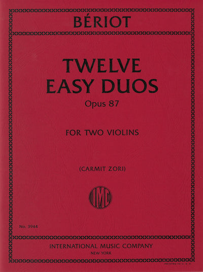 12のやさしい二重奏曲 作品87（Violin.2重奏）／12 Easy Duos Opus 87