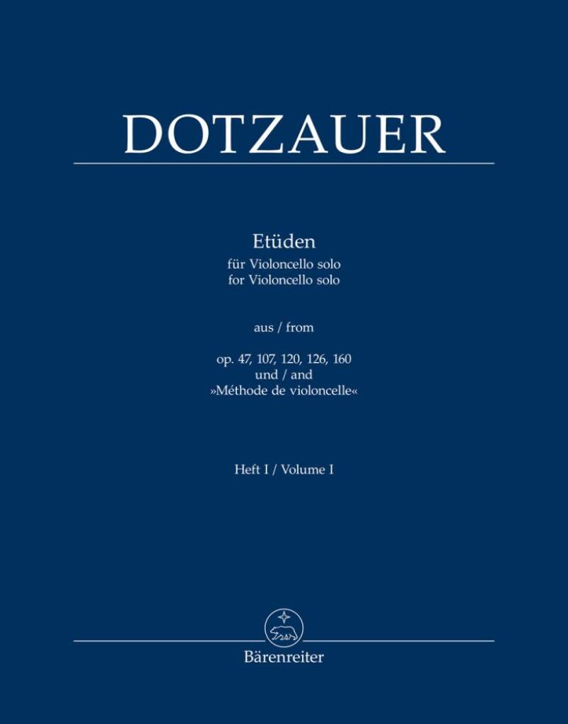 チェロのための練習曲 第1巻／Etudes for Violoncello solo (from op. 47, 107, 120, 126, 160 and Methode de violoncelle)（Cello.）