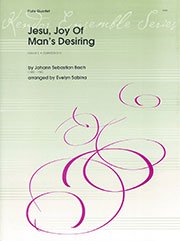 主よ、人の望みの喜びよ（フルート4重奏）（E.サビーナ編）／Jesu, Joy of Man's Desiring