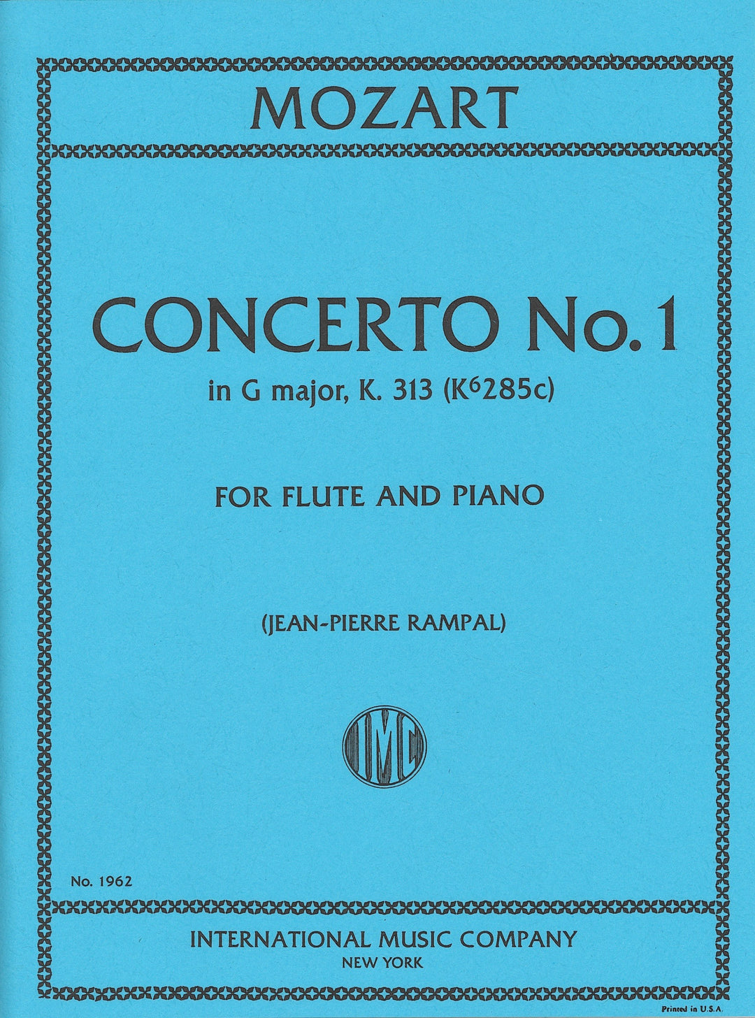 モーツァルト：フルート協奏曲 第１番 ト長調 K.313／Flute Concerto No. 1 in G Major K. 313 （Fl. ソロ）