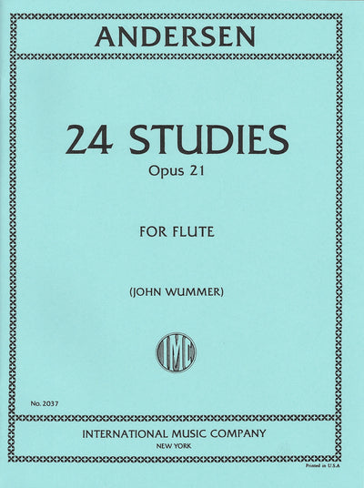 アンデルセン：24の練習曲 Op. 21／24 Studies Op. 21 （Fl. ソロ）