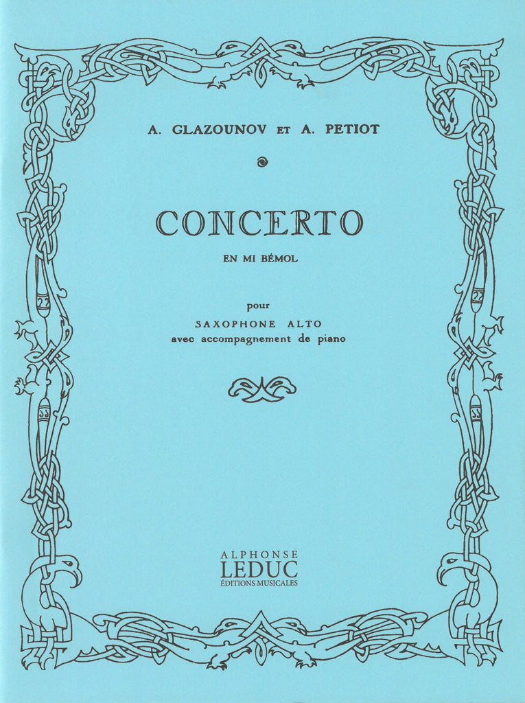 サクソフォン協奏曲 変ホ長調（A.Sax.ソロ）／Concerto en Mi Bemol