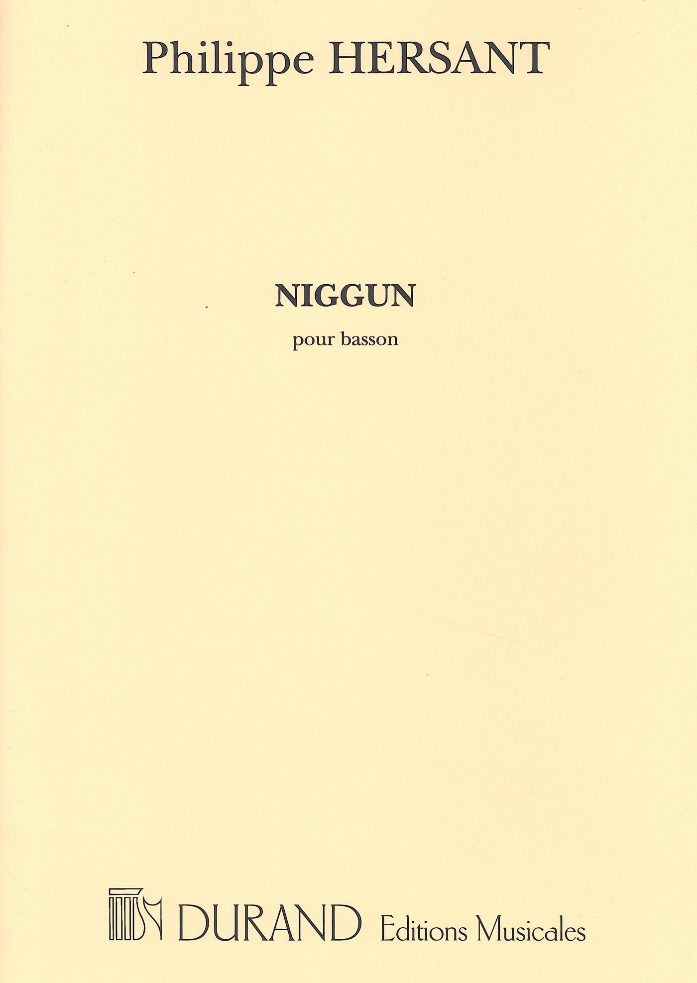 エルサン：ニガン／Niggun（Bsn.ソロ）