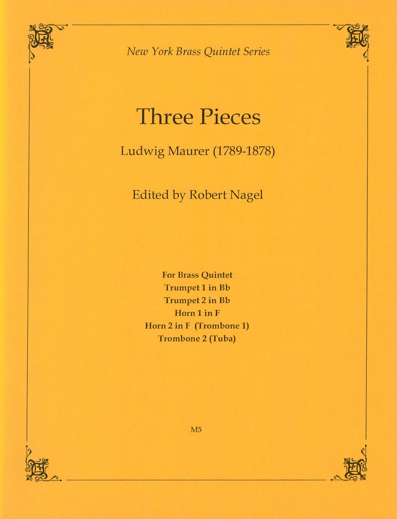 3つの小品（金管5重奏）／Three Pieces - L.Maurer – ウィンズ