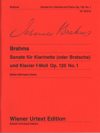 ブラームス：クラリネット・ソナタ 第1番 ヘ短調 Op. 120 No. 1／Clarinet Sonata Op. 120 No. 1（Cl.ソロ）