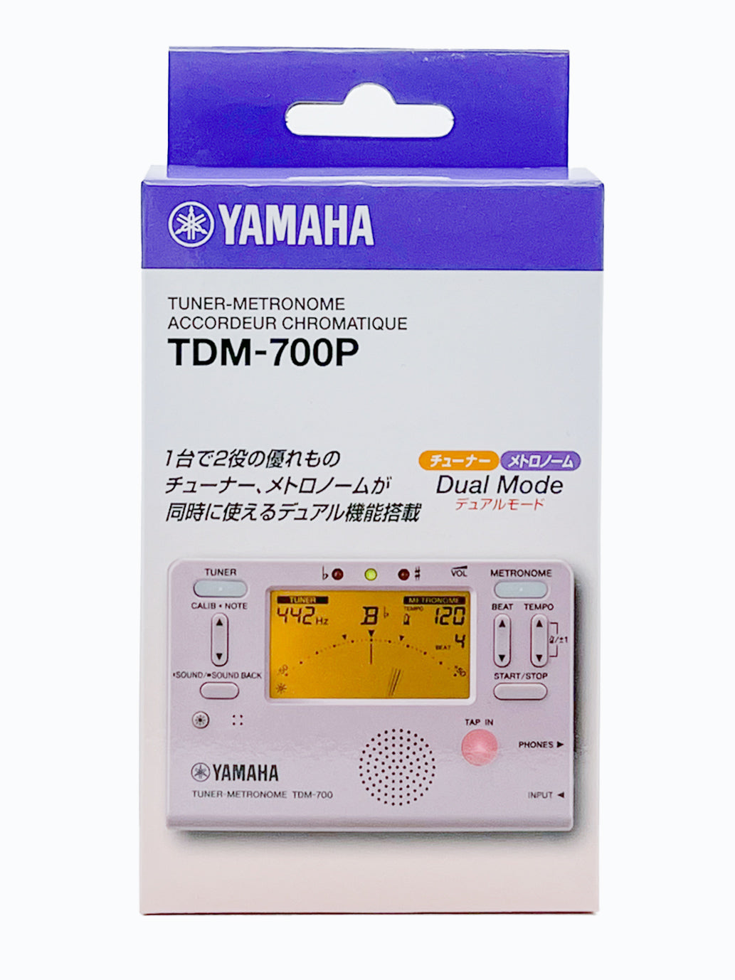 信頼 ヤマハ YAMAHA チューナーメトロノーム TDM-700P チューナーとメトロノームが同時に使えるデュアル機能搭載 サウンドバック機能 日常 